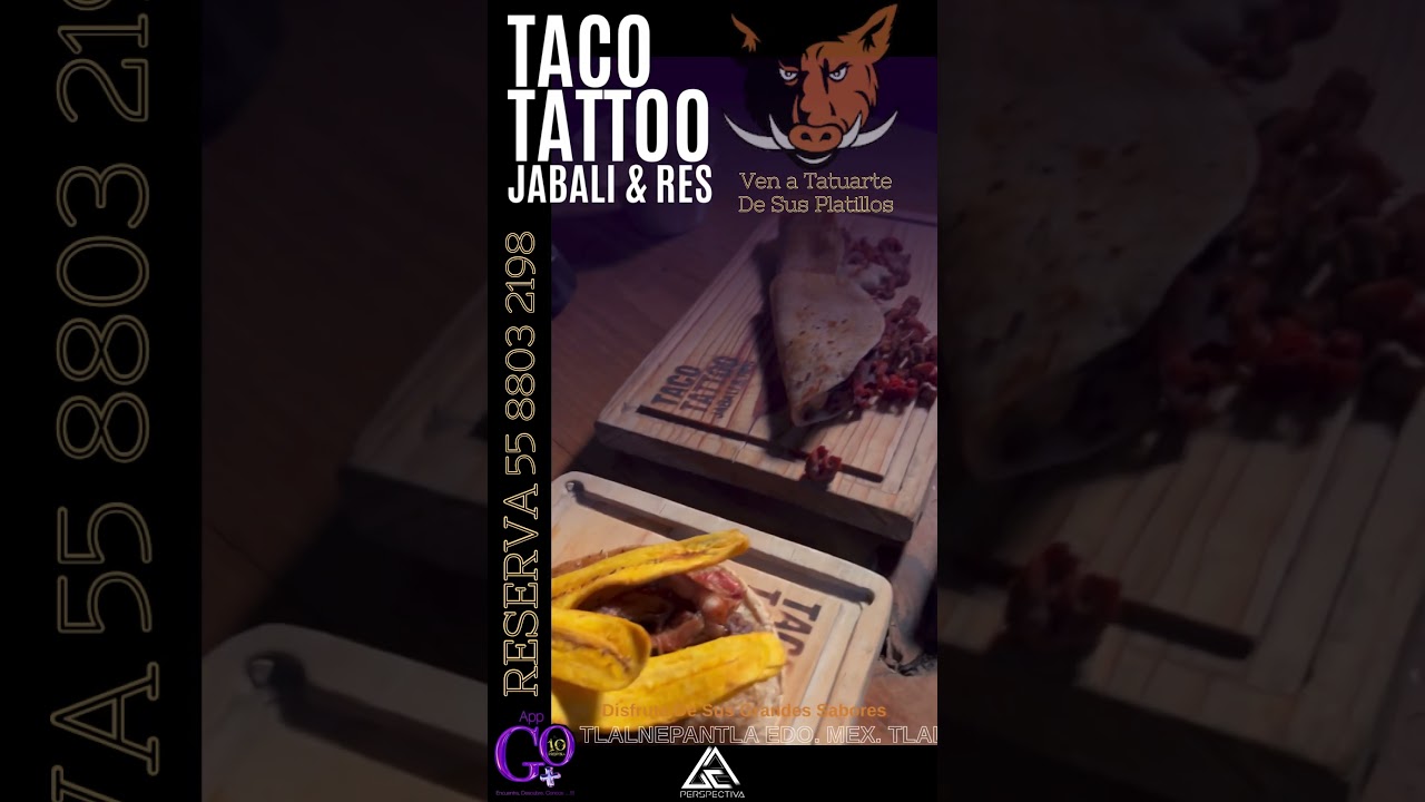 TACOS ÚNICOS Taco Tattoo - GO+ by 10% de Propina #tacos #taco #tattoo # ...